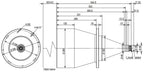 LS-TCL-2535 dimensions (mm)