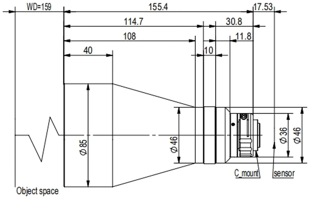 LS-TCL-2562 dimensions (mm)