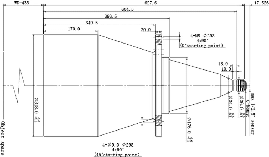 LS-TCL-2591 dimensions (mm)