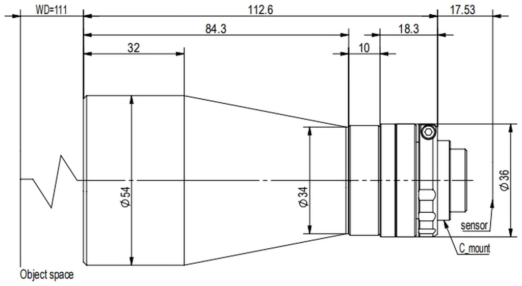 LS-TCL-2594 dimensions (mm)