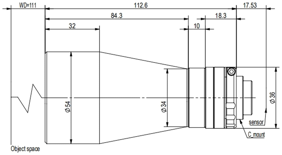 LS-TCL-2594 dimensions (mm)