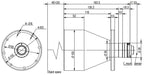 LS-TCL-2600 dimensions (mm)