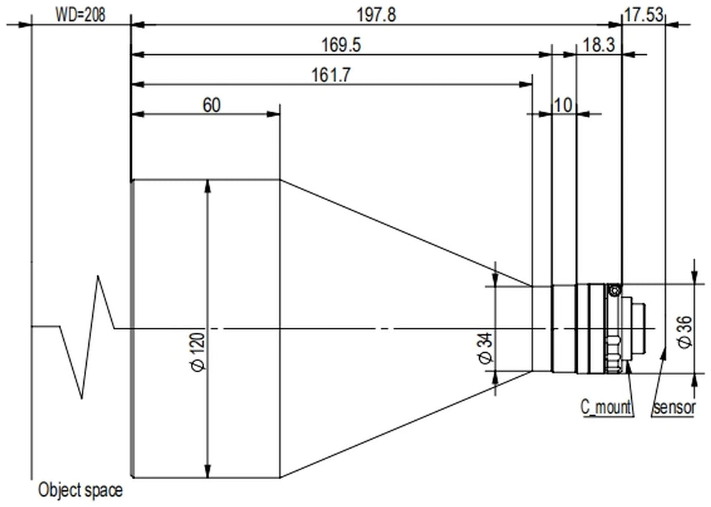 LS-TCL-2601 dimensions (mm)