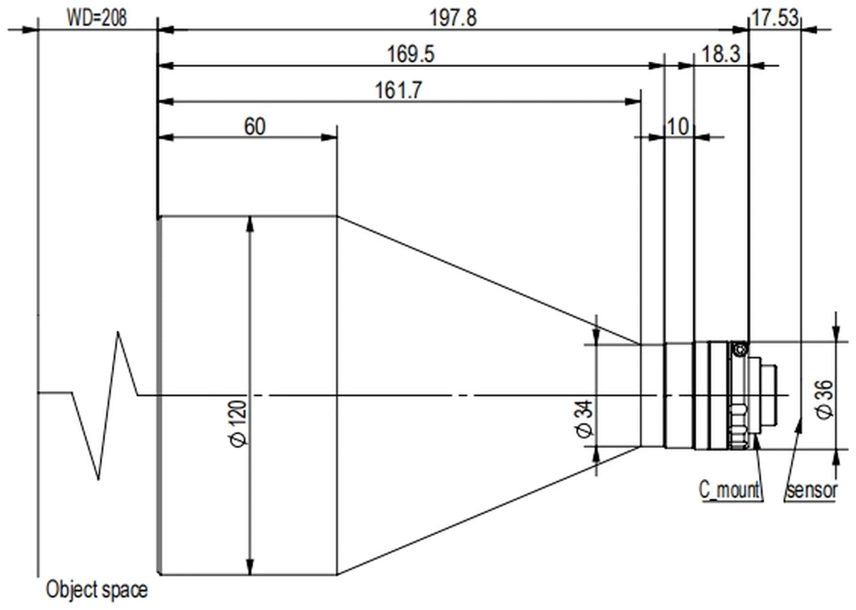 LS-TCL-2601 dimensions (mm)
