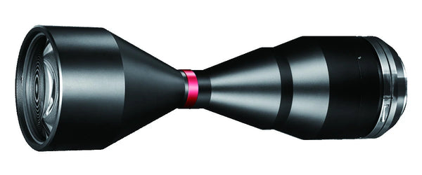 Bi-telecentric lens for 59 mm cameras, 0.654x, WD 208 mm, M72-mount