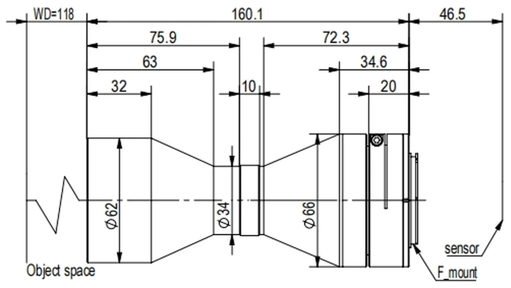 LS-TCL-2647 dimensions (mm)