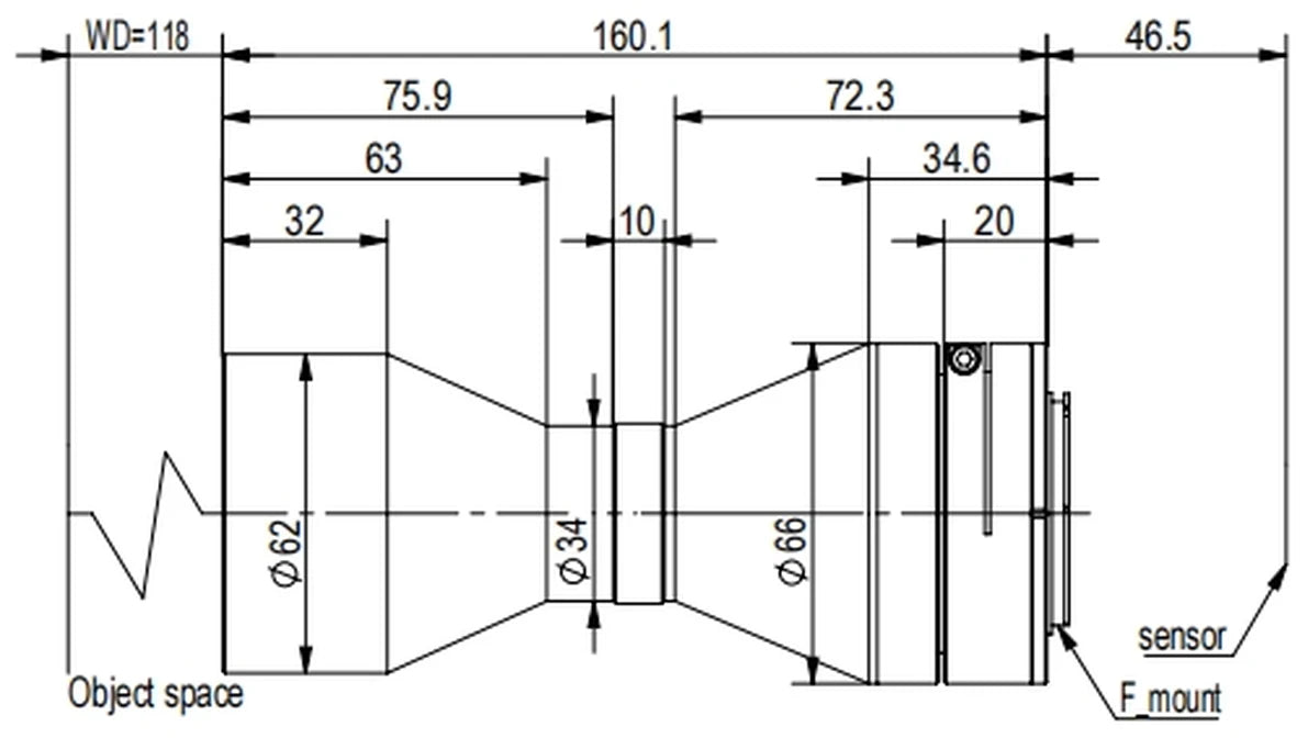 LS-TCL-2647 dimensions (mm)