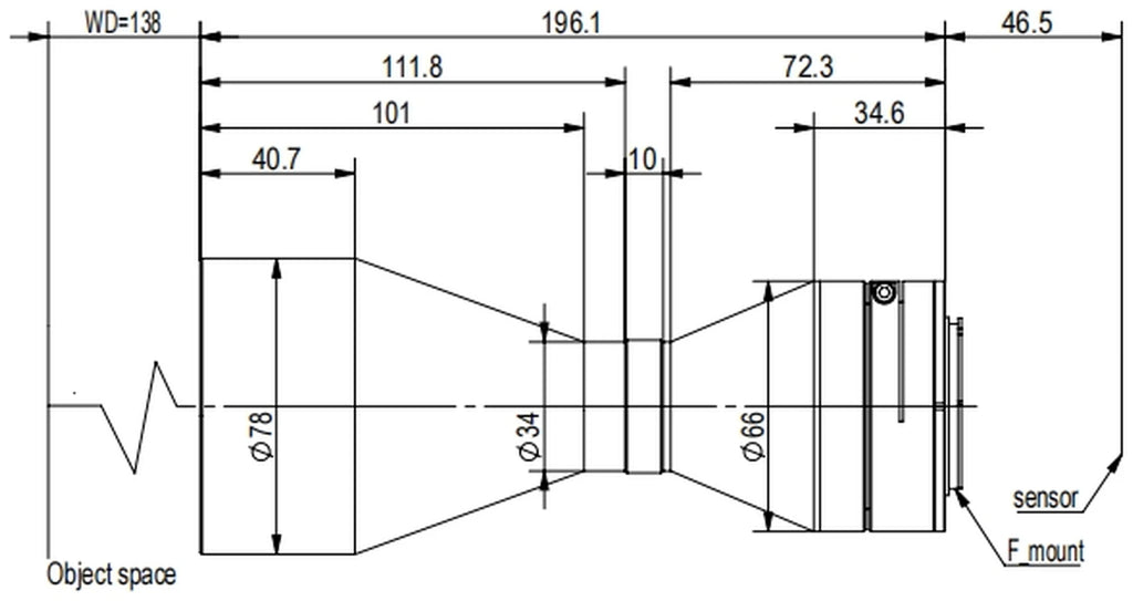 LS-TCL-2649 dimensions (mm)