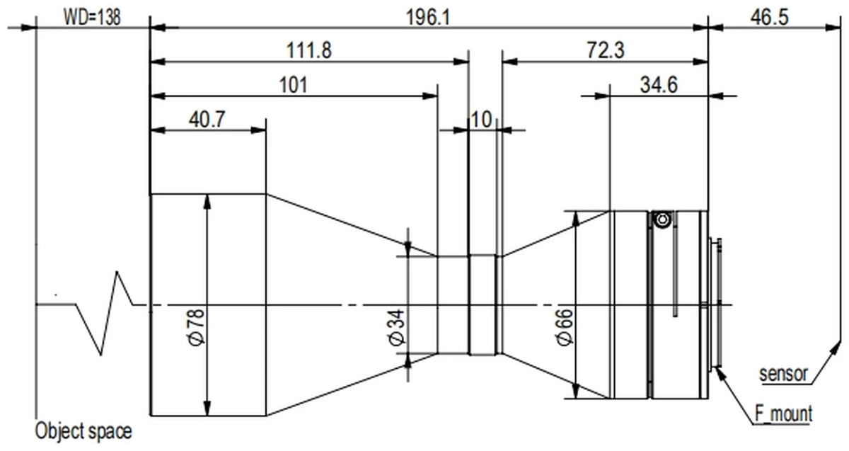 LS-TCL-2649 dimensions (mm)