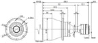 LS-TCL-2654 dimensions (mm)