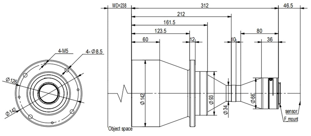 LS-TCL-2669 dimensions (mm)