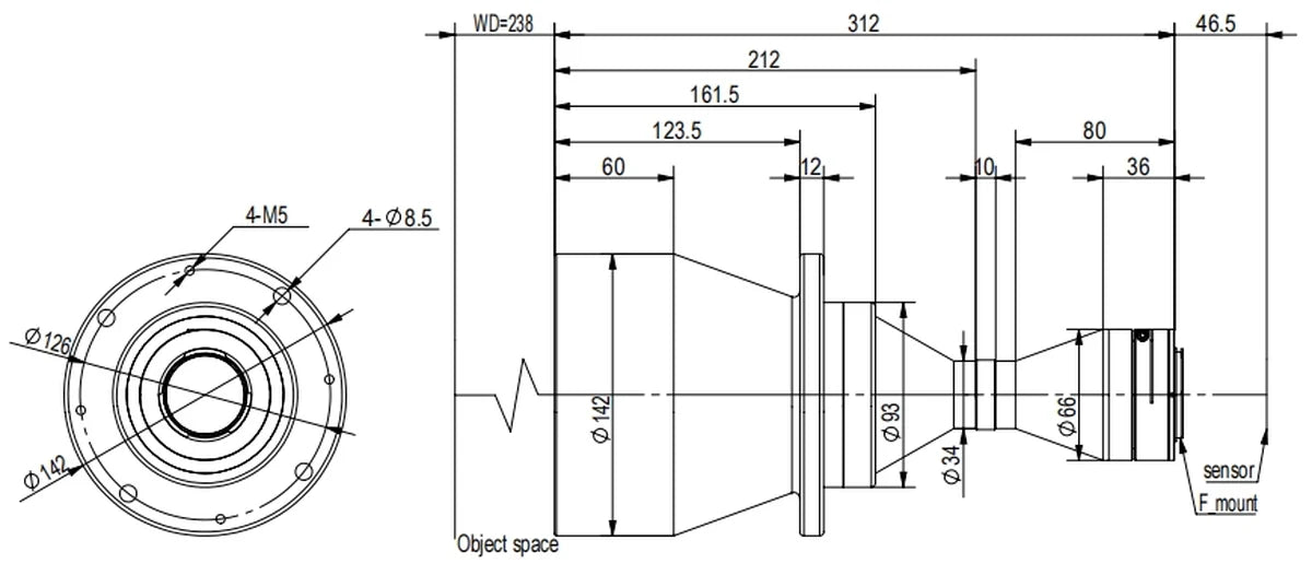LS-TCL-2669 dimensions (mm)