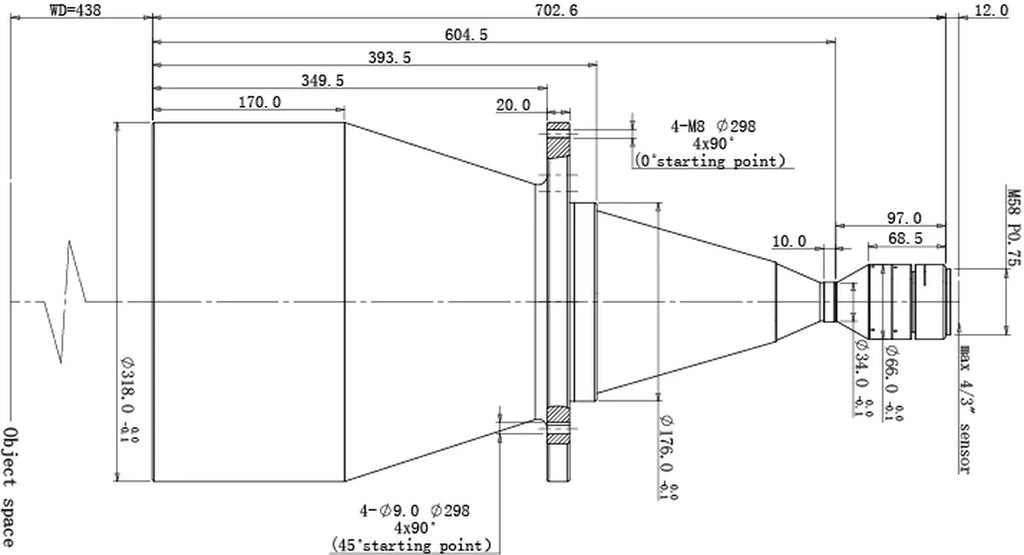 LS-TCL-2767 dimensions (mm)