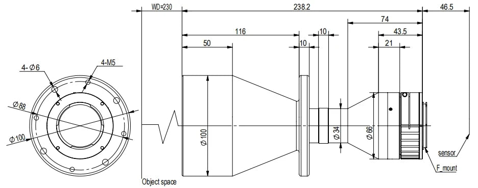 LS-TCL-2780 dimensions (mm)