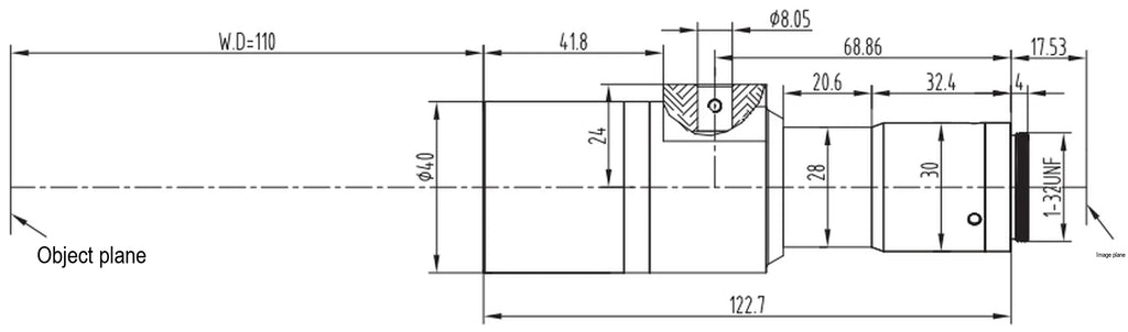 LS-TCL-2830 dimensions (mm)