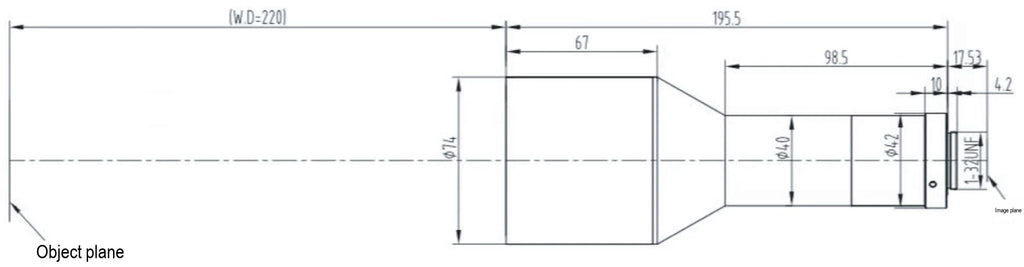 LS-TCL-2837 dimensions (mm)