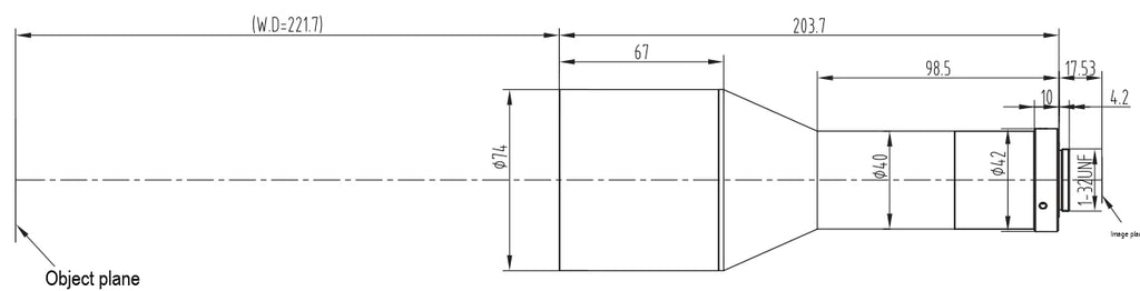 LS-TCL-2838 dimensions (mm)