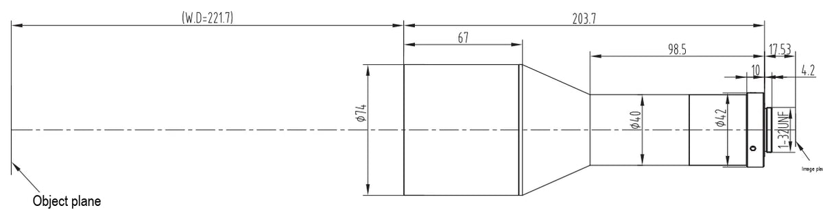 LS-TCL-2838 dimensions (mm)