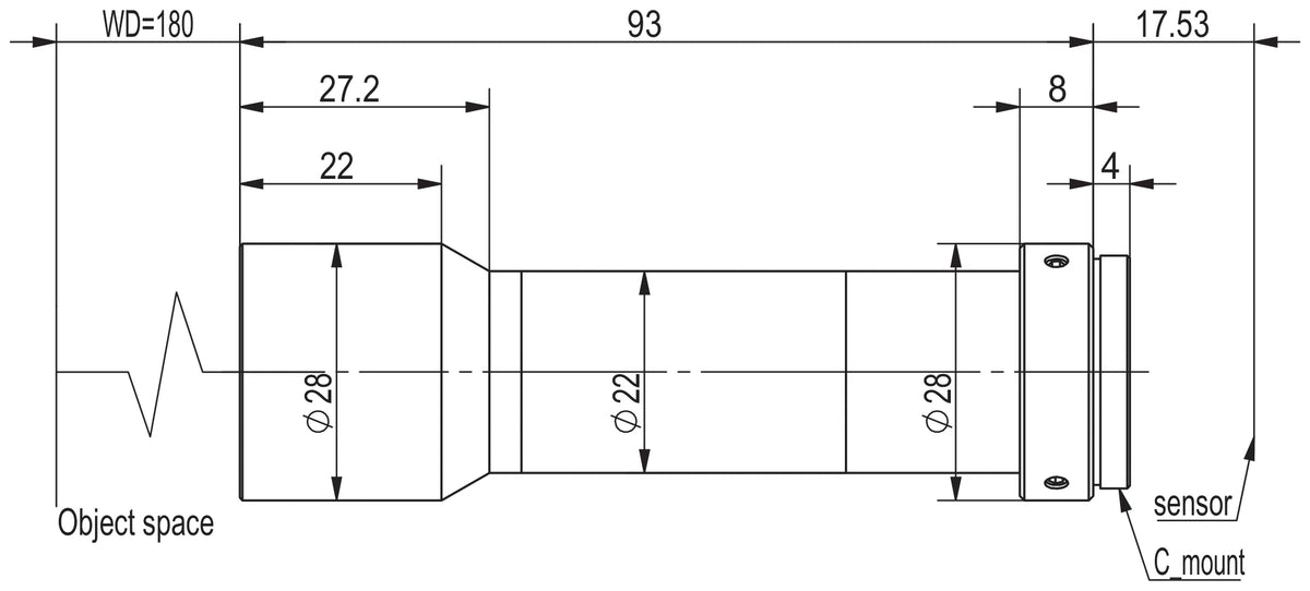 LS-TCL-2848 dimensions (mm)