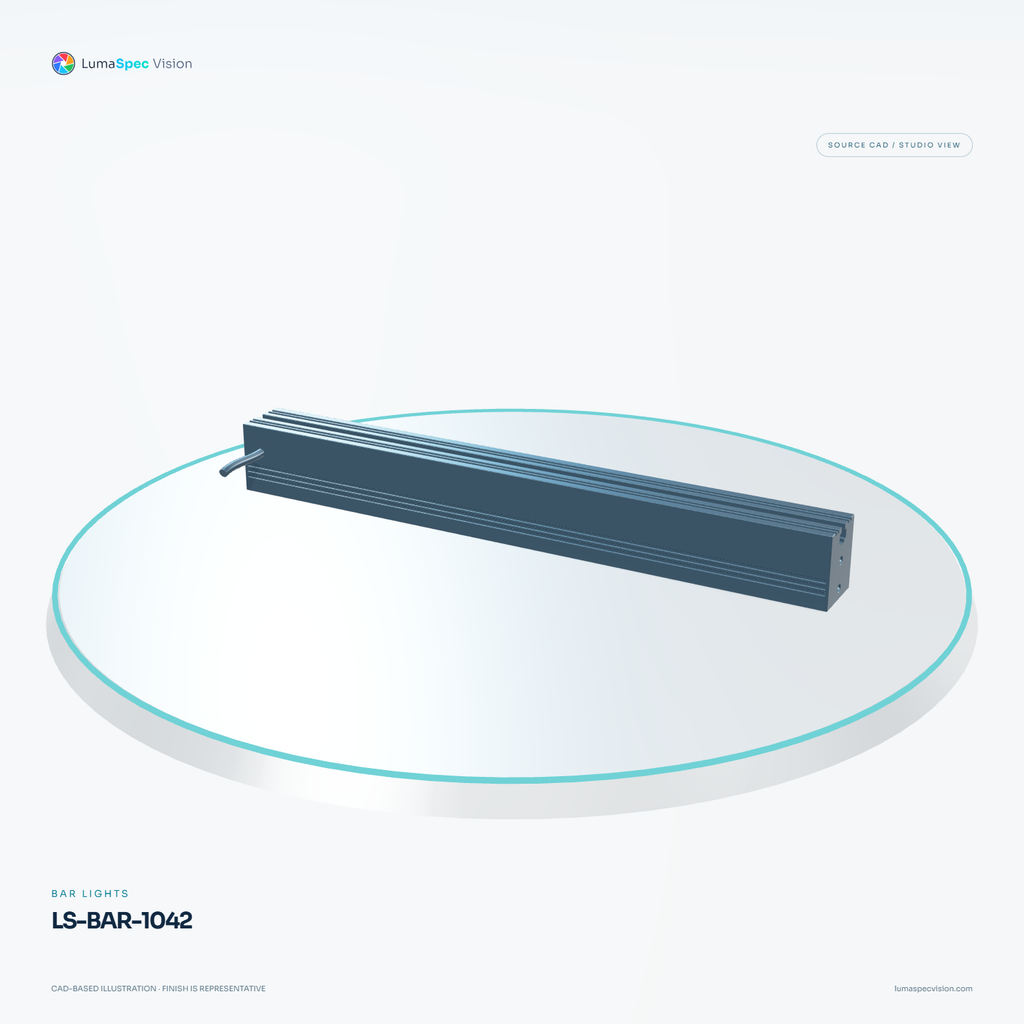LS-BAR-1042 — Bar lights, 3D view 1. CAD-based illustration; finish is representative.