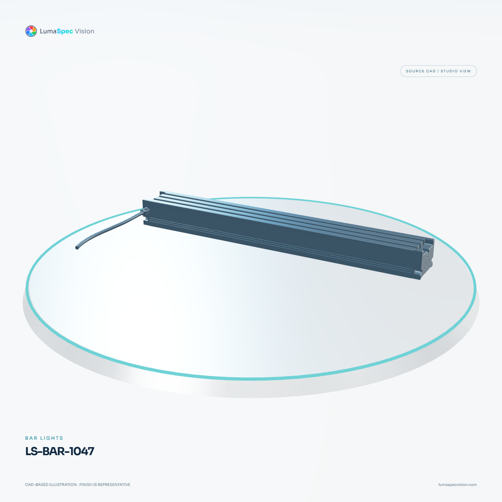 LS-BAR-1047 — Bar lights, 3D view 1. CAD-based illustration; finish is representative.
