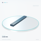 LS-BAR-1050 — Bar lights, 3D view 2. CAD-based illustration; finish is representative.