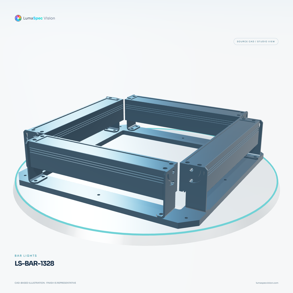 LS-BAR-1328 — Bar lights, 3D view 2. CAD-based illustration; finish is representative.