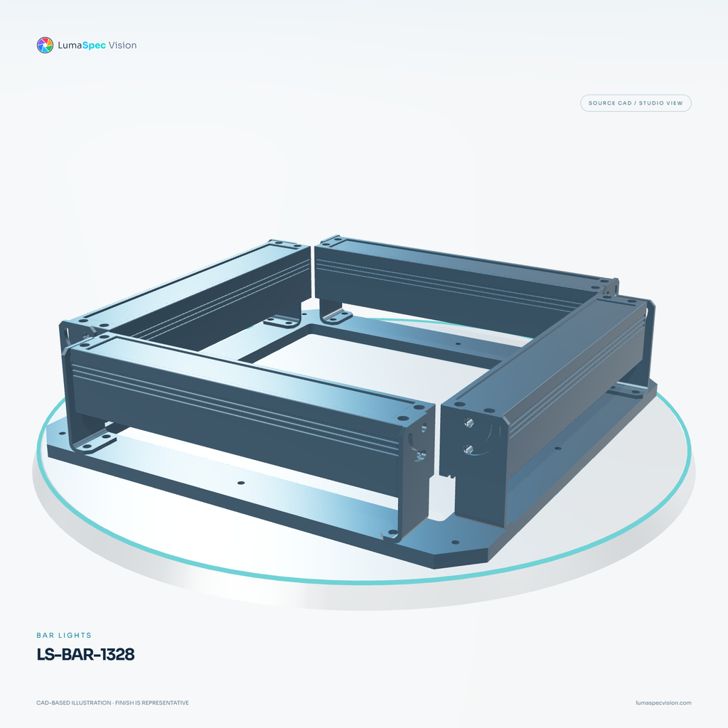LS-BAR-1328 — Bar lights, 3D view 3. CAD-based illustration; finish is representative.