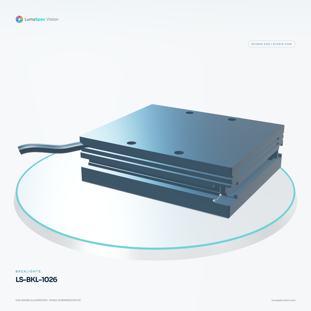 LS-BKL-1026 — Backlights, 3D view 3. CAD-based illustration; finish is representative.