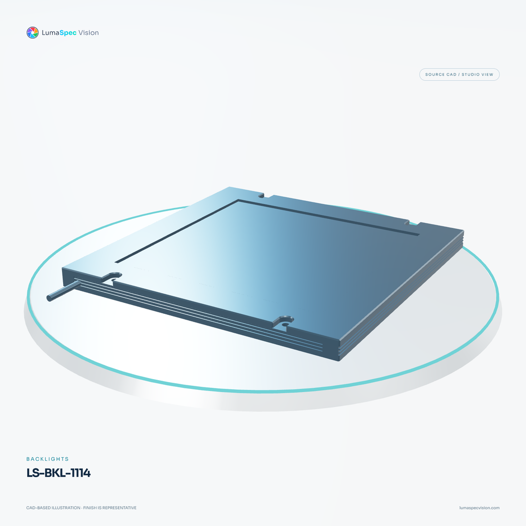 LS-BKL-1114 — Backlights, 3D view 3. CAD-based illustration; finish is representative.