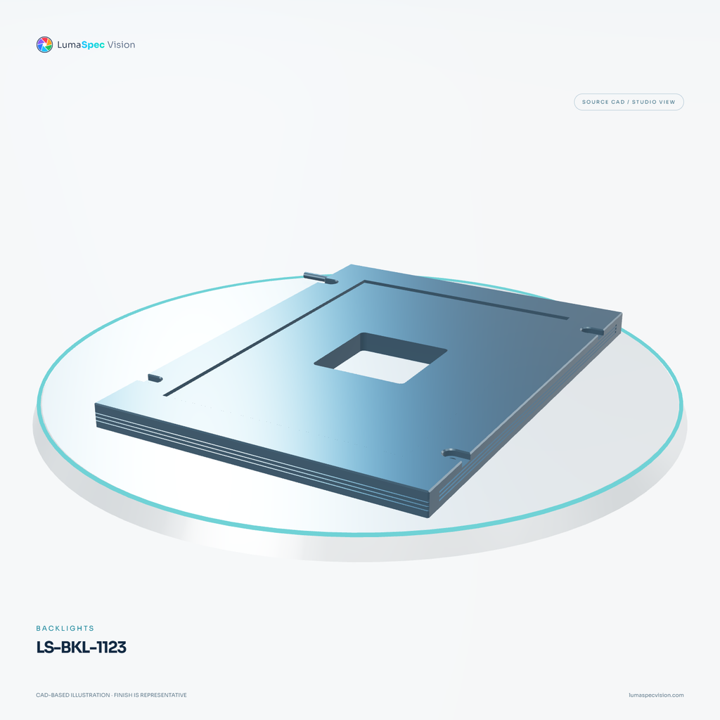 LS-BKL-1123 — Backlights, 3D view 2. CAD-based illustration; finish is representative.