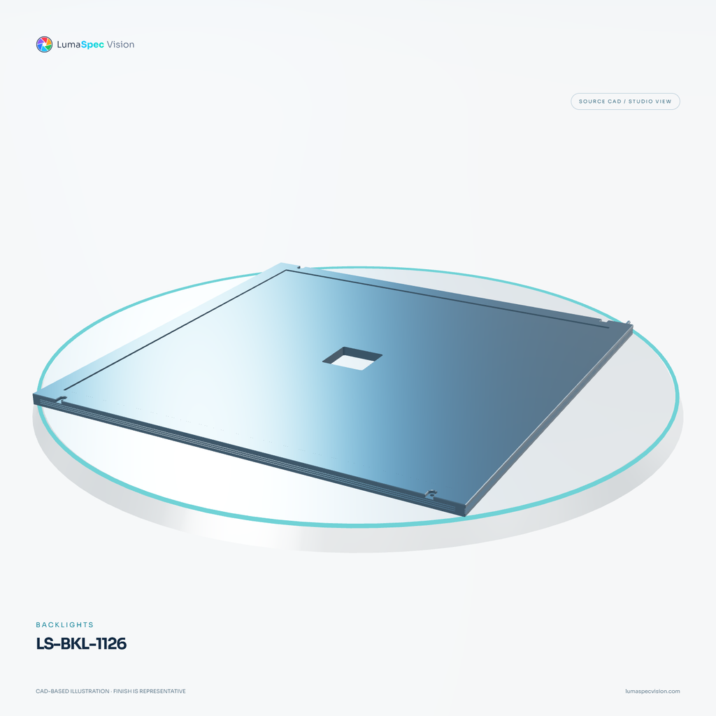 LS-BKL-1126 — Backlights, 3D view 1. CAD-based illustration; finish is representative.
