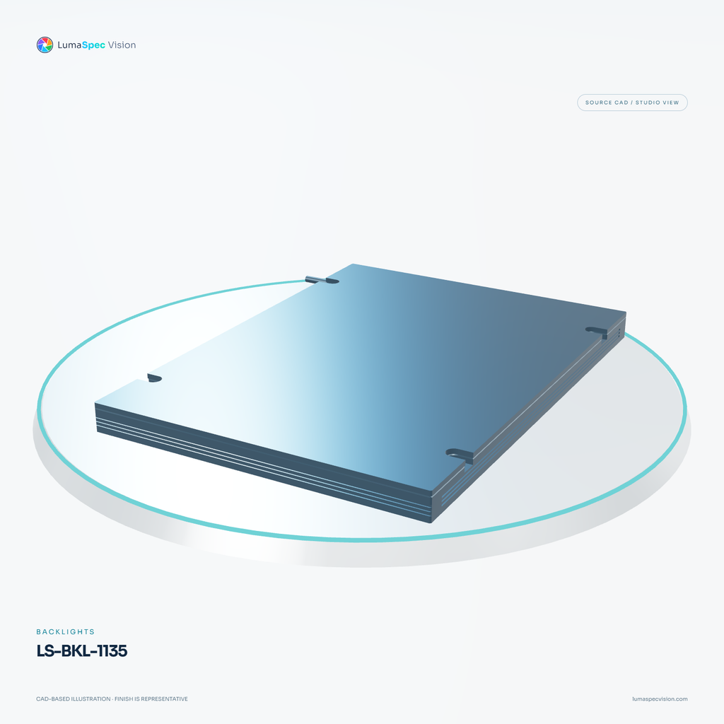 LS-BKL-1135 — Backlights, 3D view 2. CAD-based illustration; finish is representative.