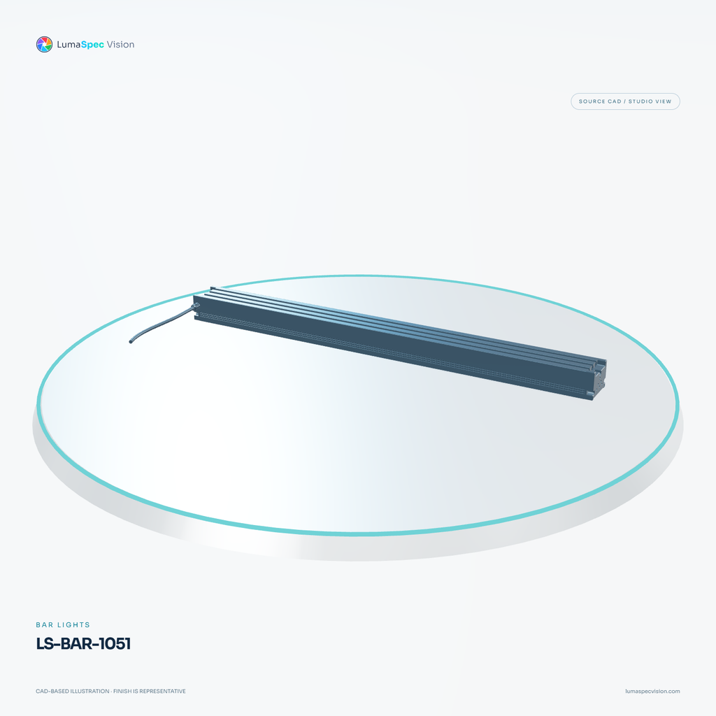 LS-BAR-1051 — Bar lights, 3D view 1. CAD-based illustration; finish is representative.
