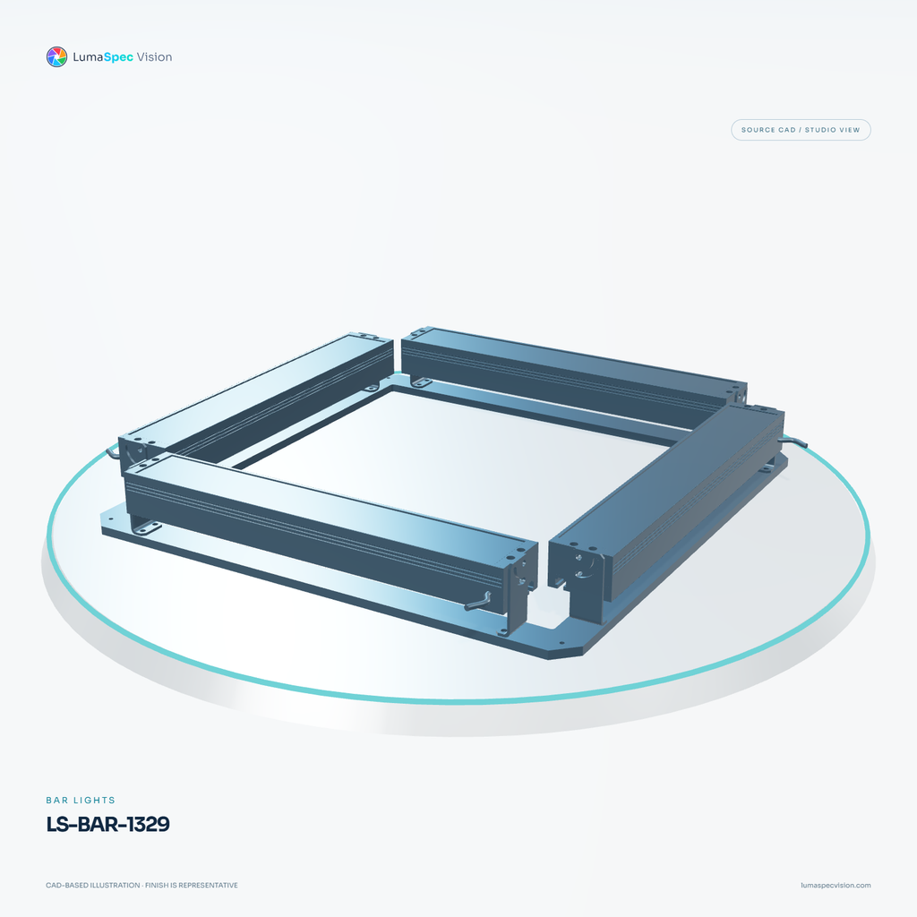 LS-BAR-1329 — Bar lights, 3D view 3. CAD-based illustration; finish is representative.