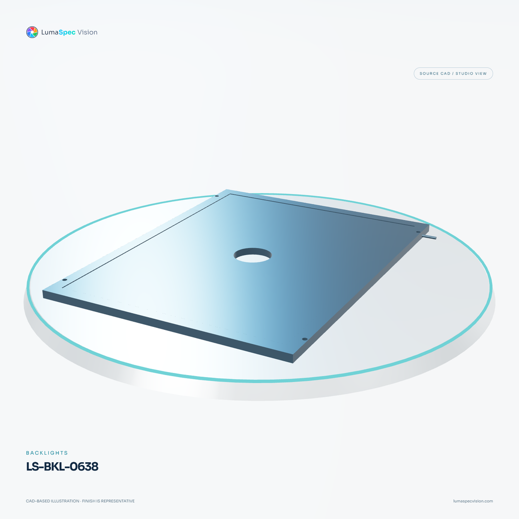 LS-BKL-0638 — Backlights, 3D view 1. CAD-based illustration; finish is representative.