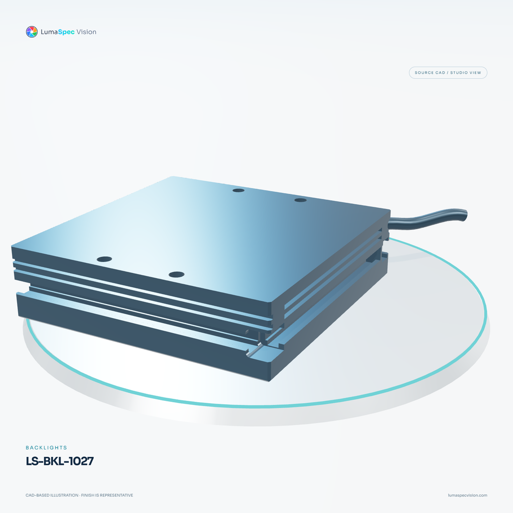 LS-BKL-1027 — Backlights, 3D view 1. CAD-based illustration; finish is representative.