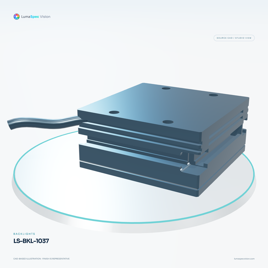 LS-BKL-1037 — Backlights, 3D view 3. CAD-based illustration; finish is representative.