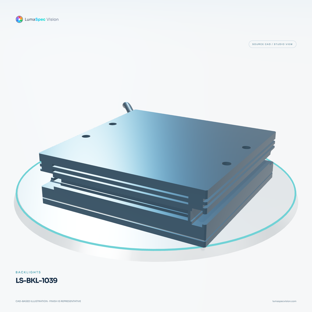 LS-BKL-1039 — Backlights, 3D view 2. CAD-based illustration; finish is representative.