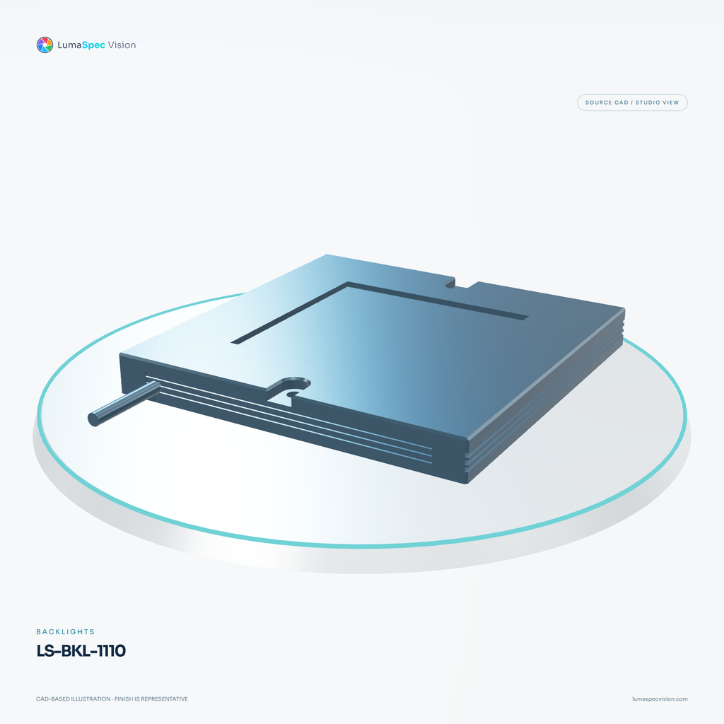 LS-BKL-1110 — Backlights, 3D view 3. CAD-based illustration; finish is representative.