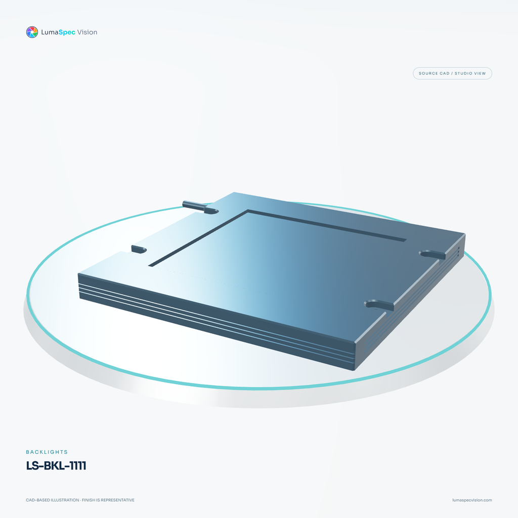 LS-BKL-1111 — Backlights, 3D view 2. CAD-based illustration; finish is representative.