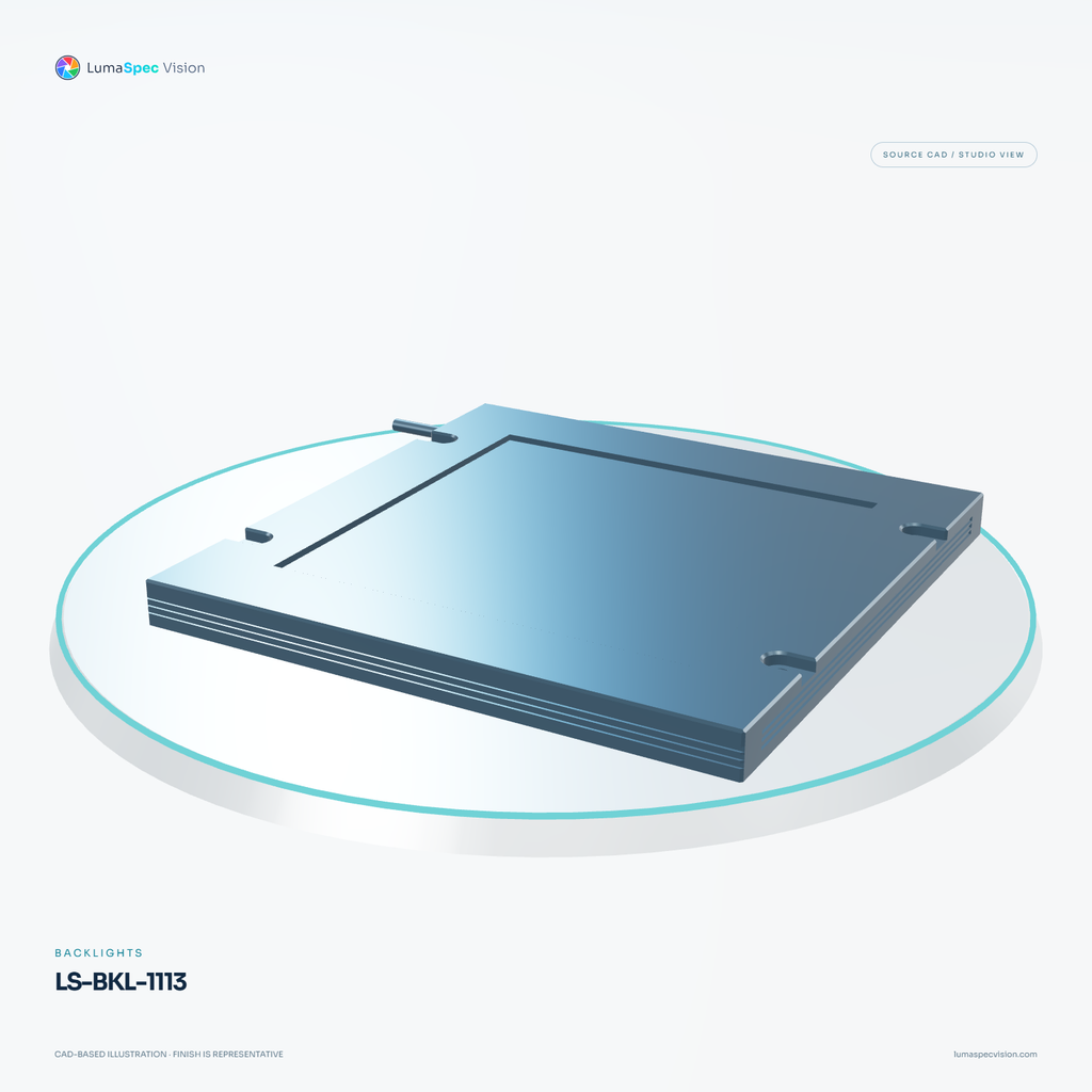LS-BKL-1113 — Backlights, 3D view 2. CAD-based illustration; finish is representative.