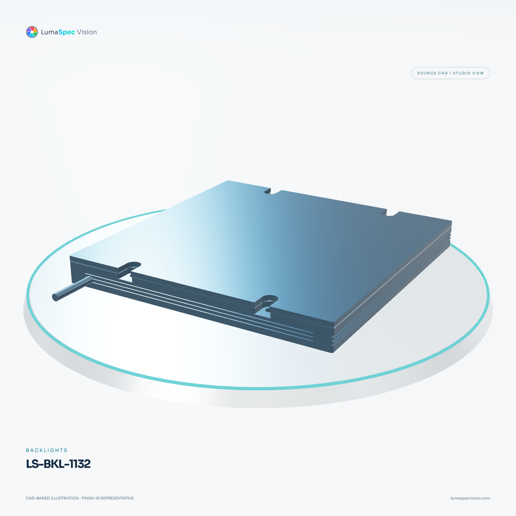LS-BKL-1132 — Backlights, 3D view 3. CAD-based illustration; finish is representative.