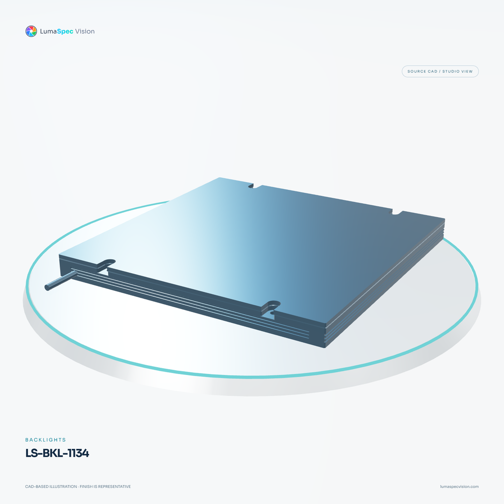 LS-BKL-1134 — Backlights, 3D view 3. CAD-based illustration; finish is representative.