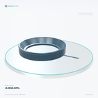 LS-RNG-0274 — Ring lights, 3D view 2. CAD-based illustration; finish is representative.