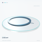 LS-RNG-0277 — Ring lights, 3D view 2. CAD-based illustration; finish is representative.