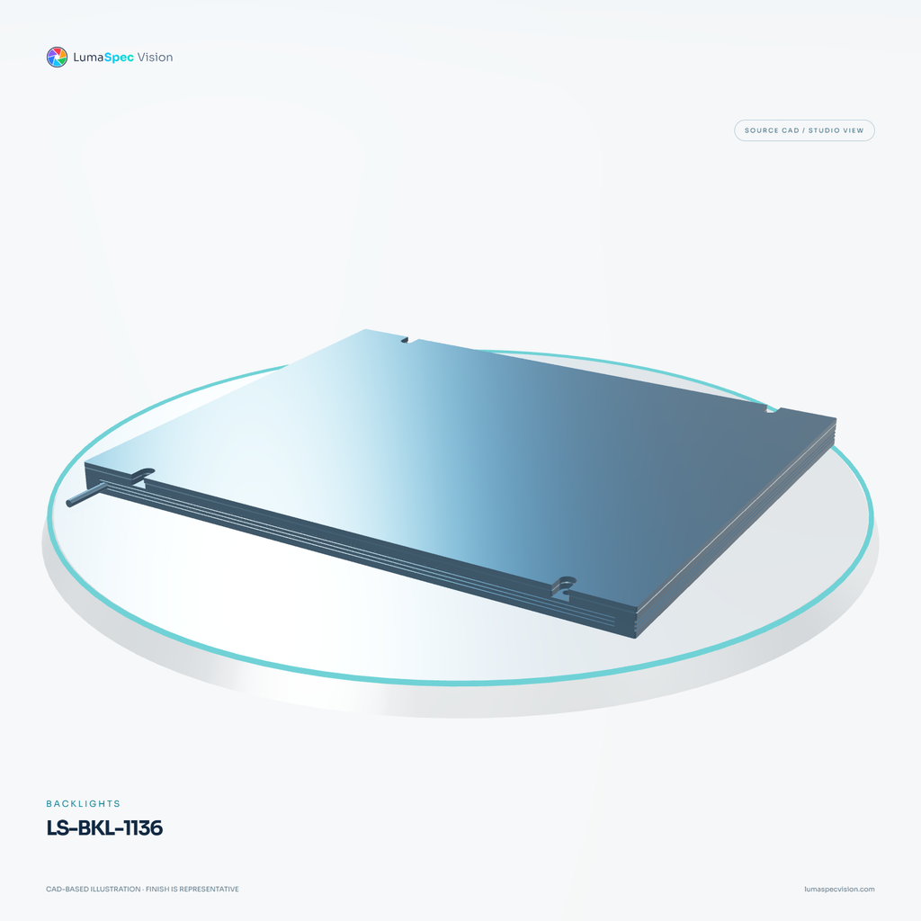 LS-BKL-1136 — Backlights, 3D view 3. CAD-based illustration; finish is representative.
