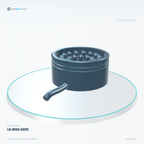 LS-RNG-0233 — Ring lights, 3D view 2. CAD-based illustration; finish is representative.