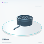 LS-RNG-0235 — Ring lights, 3D view 1. CAD-based illustration; finish is representative.
