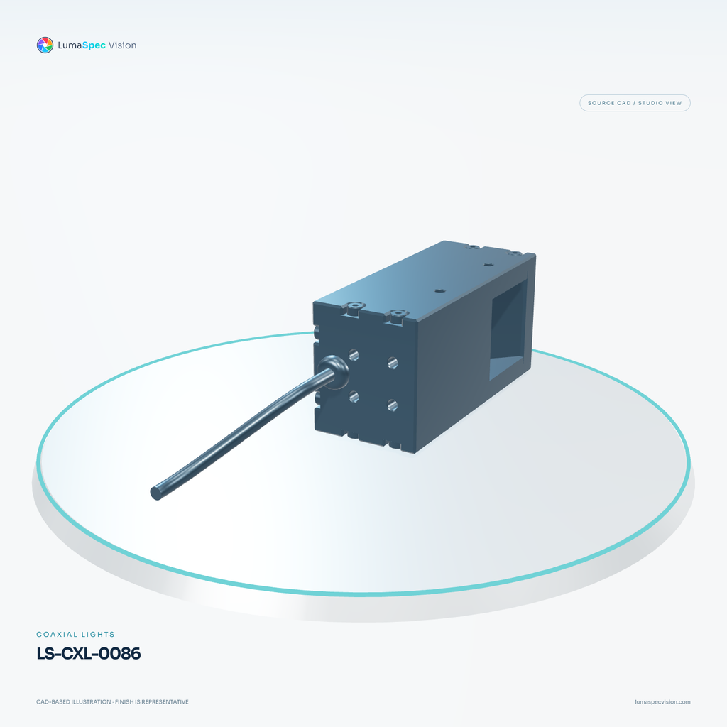 LS-CXL-0086 — Coaxial lights, 3D view 3. CAD-based illustration; finish is representative.
